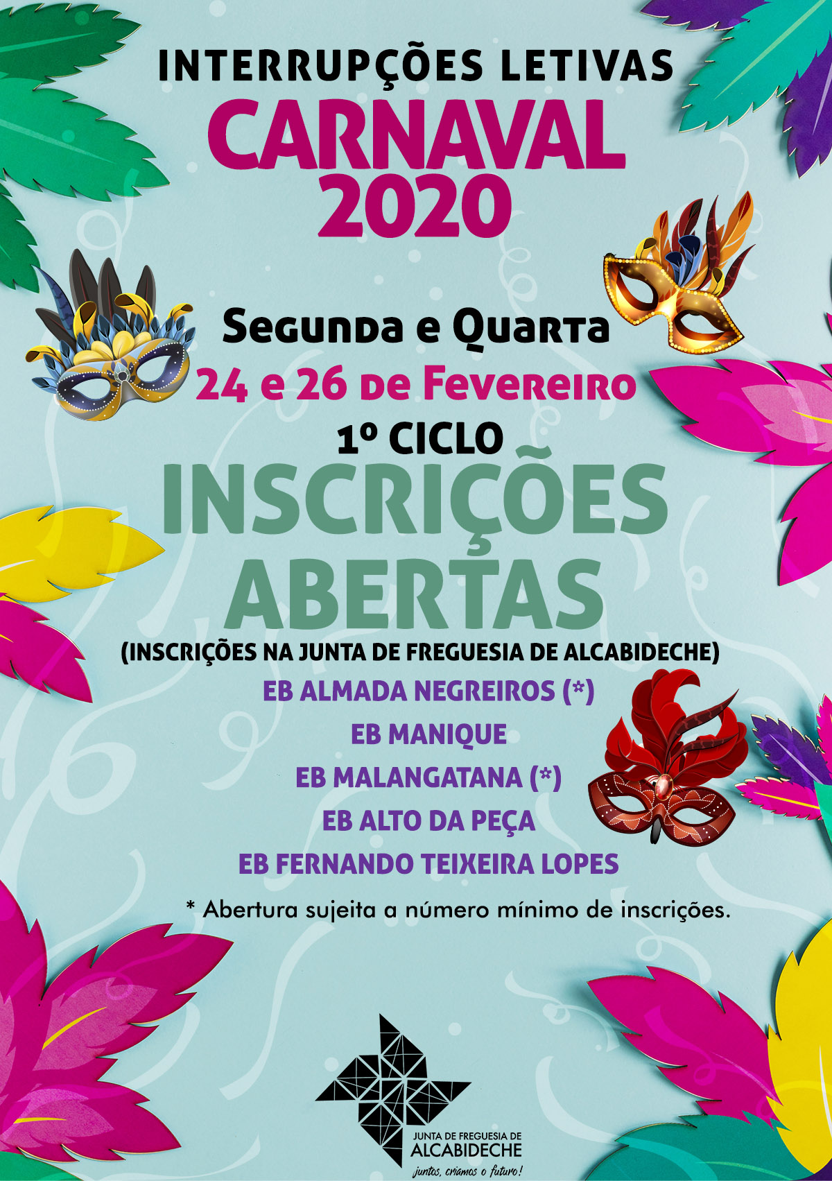 Carnaval 2020 Escolas basicas e JI